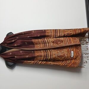Pashmina Silk Scarf Shawl and Wrap Natural Oasis Versatile Accessories NIP